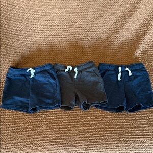 Cozy Kids Shorts Set - Navy and Dark Gray